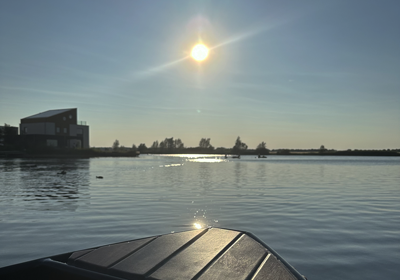 een goed gevoel samen met by Mees op het bootje